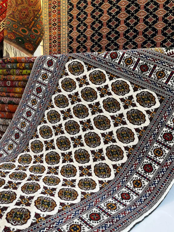 فرش ماری گول کد MA200130-EL109 - ابعاد 2 در 1.3 متر