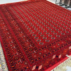 فرش دستباف ترکمنی ماری گول طرح 114