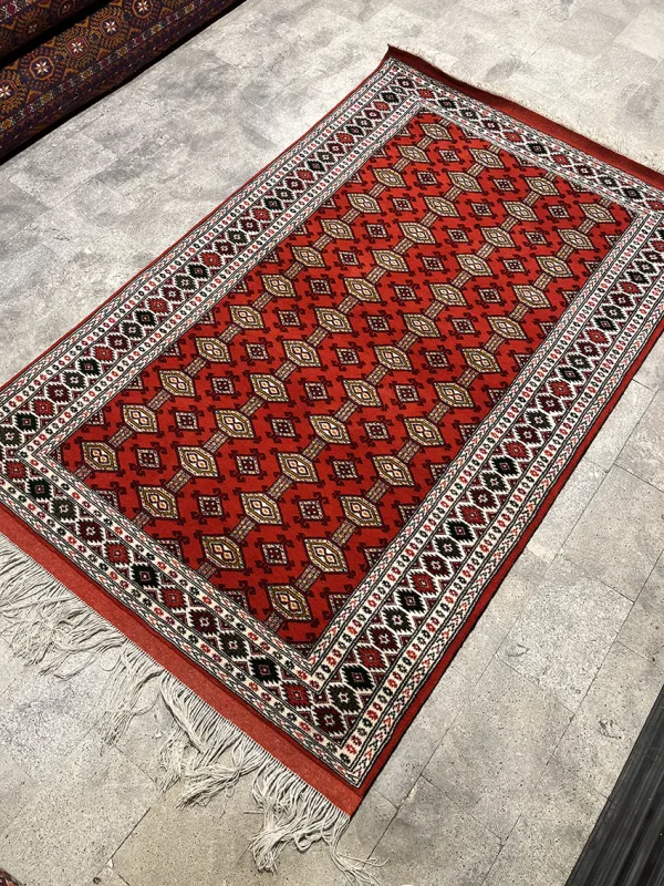 فرش آوغان گول کد AV200130-EL102 - ابعاد 2 در 1.3 متر