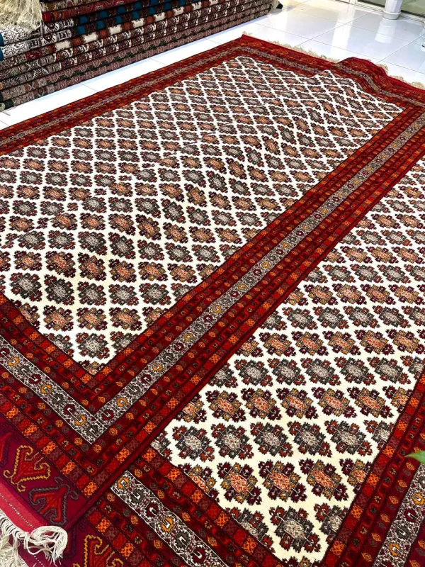 فرش قفسه گول کد QA300400-EL101 – ابعاد 3 در 4 متر