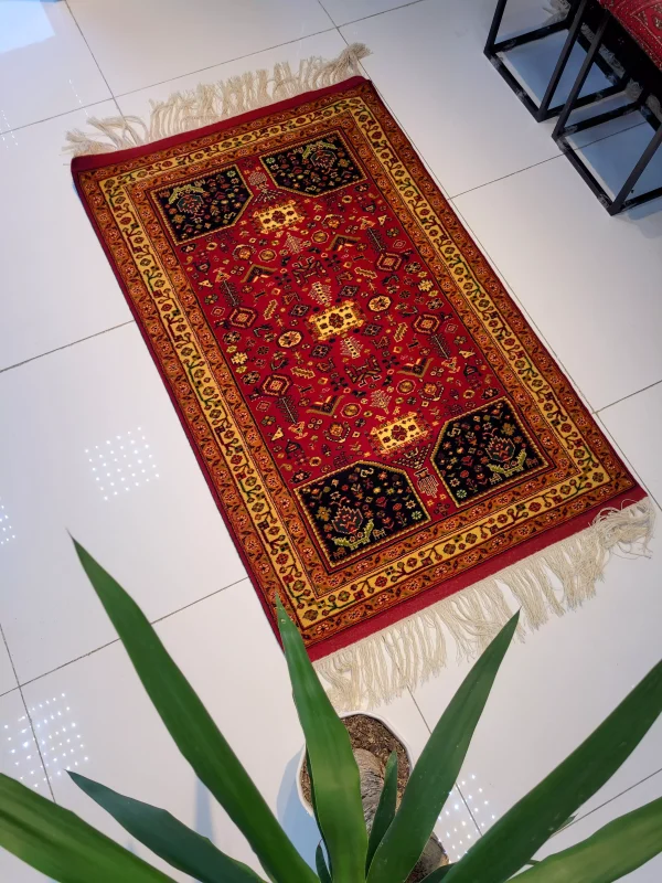 فرش قشقایی کد QQ100150-EL107 – ابعاد 1 در 1.5 متر