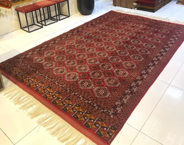فرش دستباف ترکمنی کجاوه گل