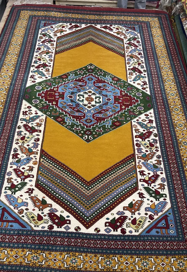 فرش دستباف قشقایی طرح 123 سایز ۲×۳ متر