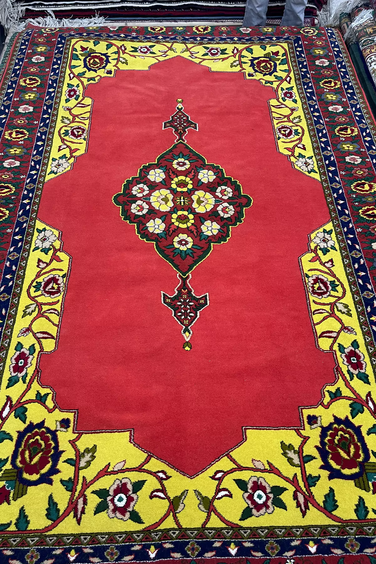 فرش دستباف قشقایی طرح 125 سایز ۲×۳ متر